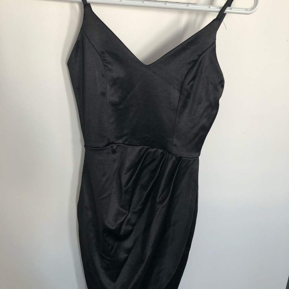 Blue Blush Black dress new